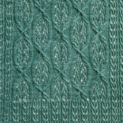 Buzen Cable Lace Shawl