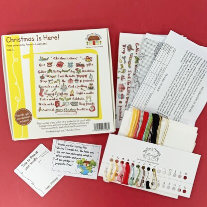 Bothy Threads Christmas Is Here! Cross Stitch Kit - 33 x 34cm