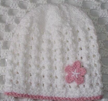 White Lacy Hat in 3 Sizes