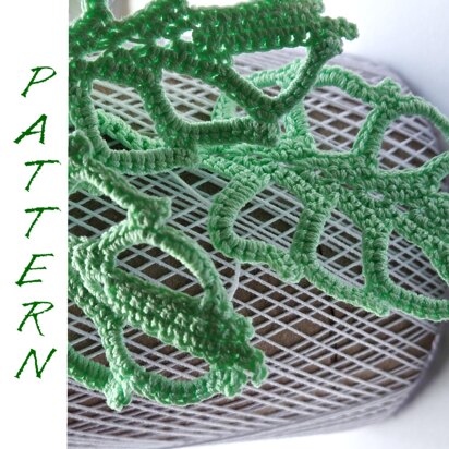 Monstera crochet leaf pattern