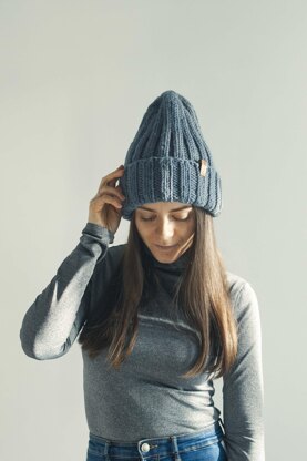 Ribbed Hat and Cowl Scarf - 2x2 High Top Beanie and Snood + Video