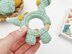 Dinosaur Brontosaurus baby rattle toy crochet pattern amigurumi