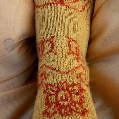 Knit Body Art Lucky Lotus Socks