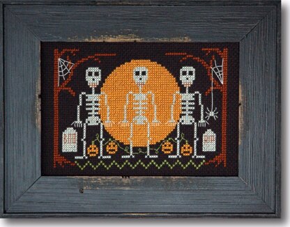 Tiny Modernist Halloween Skeletons - Leaflet
