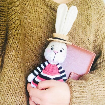 Crochet bunny, Amigurumi bunny, Amigurumi bunny Ruby