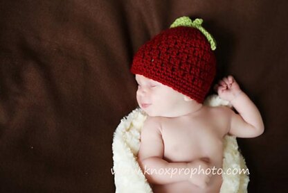 Red Apple Baby Hat