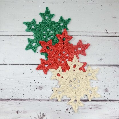 Christmas Snowflake Coaster and Garland