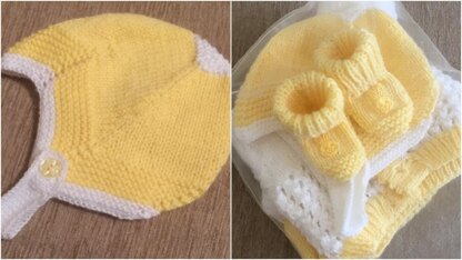 Baby Helmet and Booties 0-3mths and 3mths plus