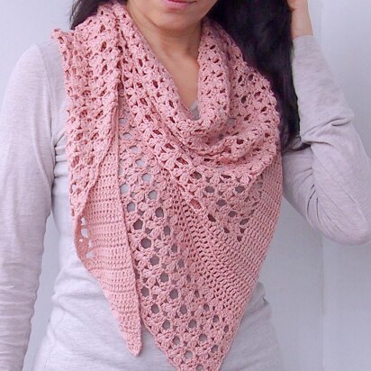 Flower dew shawl