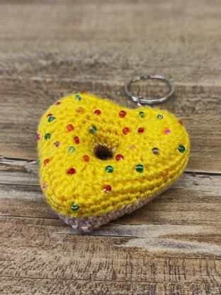 Heart Donut keychain