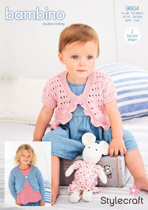 Boleros in Stylecraft Bambino DK - 9604 - Downloadable PDF\n