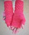 Embossed Fingerless Mitts