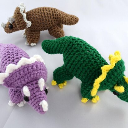 Miniature Triceratops Amigurumi/Plush Toy