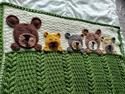 Sleep tight teddy bear blanket pattern sale