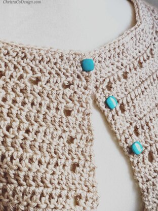 The Spring Cardi Crochet pattern by ChristaCoDesign