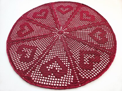 Heart Wheel Doily