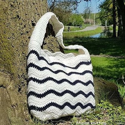 Chevron beach bag