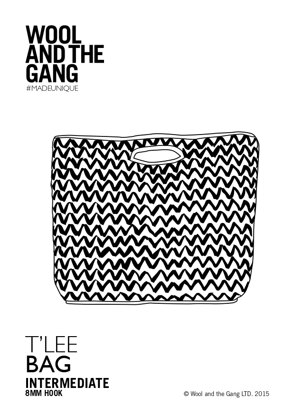 T'Lee Bag in Wool and the Gang Mixtape Yarn - Downloadable PDF