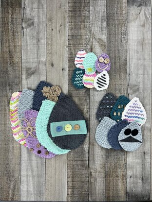 Eggtastic Dishcloth Canvas (Stockinette Version)