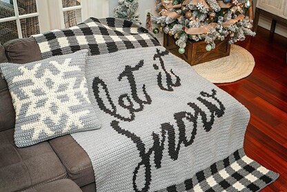 Let It Snow Blanket & Pillow