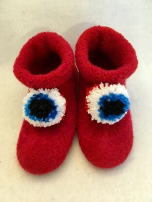 Kids Felted Booties