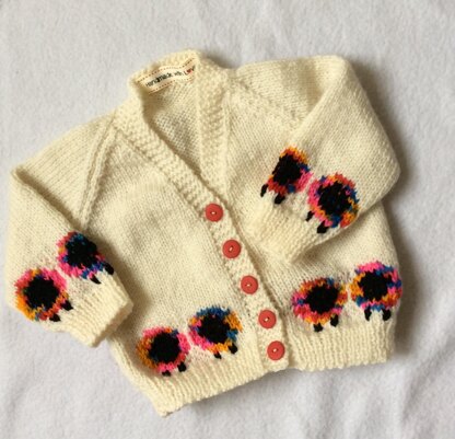 I Love EWE Sheep Cardigan Set