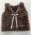 Child's Sleeveless Fur Vest 18m - 10years