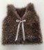 Child's Sleeveless Fur Vest 18m - 10years