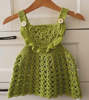 Crochet pinafore outlet dress