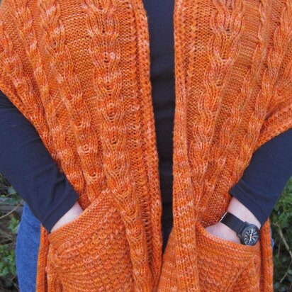 Warm Castlebar Pocket Shawl