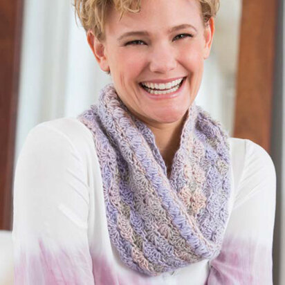 Le Papillon Cowl in Red Heart Boutique Unforgettable - LW4726 - Downloadable PDF