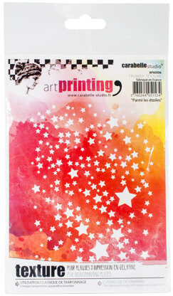 Carabelle Studio Art Printing A6 Rubber Texture Plate - Among The Stars