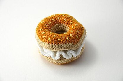 Bagel Crochet Pattern, Bagel Amigurumi