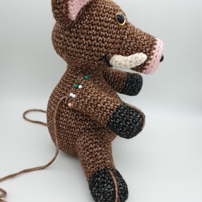 Boris the Boar - UK Terminology - Amigurumi