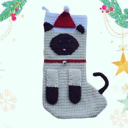 Cat Christmas Stocking