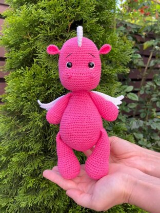 Pink Dragon With Beautiful Wings