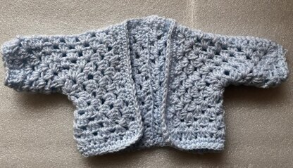 Baby hexagon design cardigan pattern