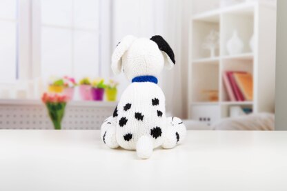 Dalmatian - Toy Dog Knitting Pattern in Deramores Studio DK Acrylic