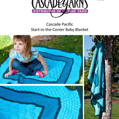 Cascade Yarns W363 Start-in-the-Center Baby Blanket (Free)