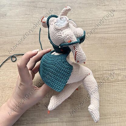 Pin-up redhead doll