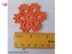 Crochet flower for 6 petals in autumn decor