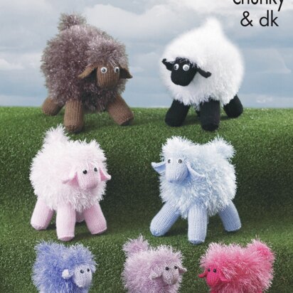 Tinsel Sheep in King Cole Tinsel Chunky And Dolly Mix DK - 9080pdf - Downloadable PDF