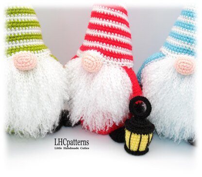 Gnome with Lantern Crochet Pattern
