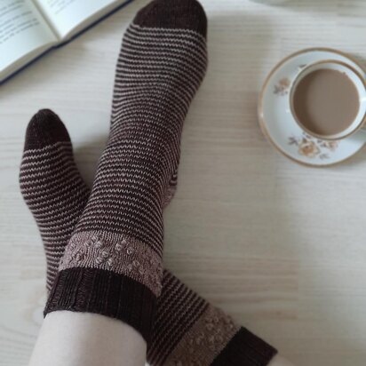 Popcorn coffee socks