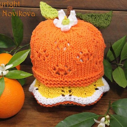 "Orange" fun lace hat