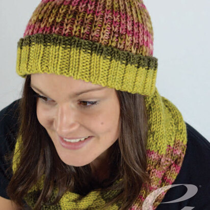 Aggie Scarf & Beanie in Ella Rae Lace Merino Chunky - ER23-02 - Downloadable PDF