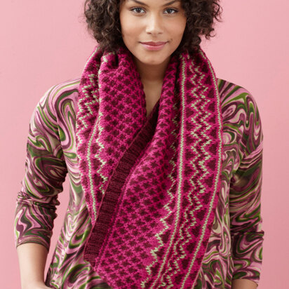 Diamond Cowl in Lion Brand Vanna's Choice - 90658