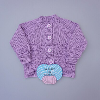 Clemmy Baby Cardigan Knitting pattern newborn