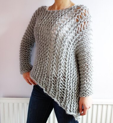 Funky Bulky Asymmetrical Sweater