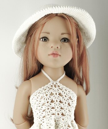 GOTZ 18/19" Doll Margaret Dress & Bow Hat